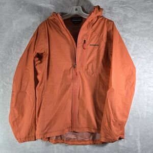 Patagonia Storm Racer Jacket Women Size Medium M Coral Orange Lightweight 24115
